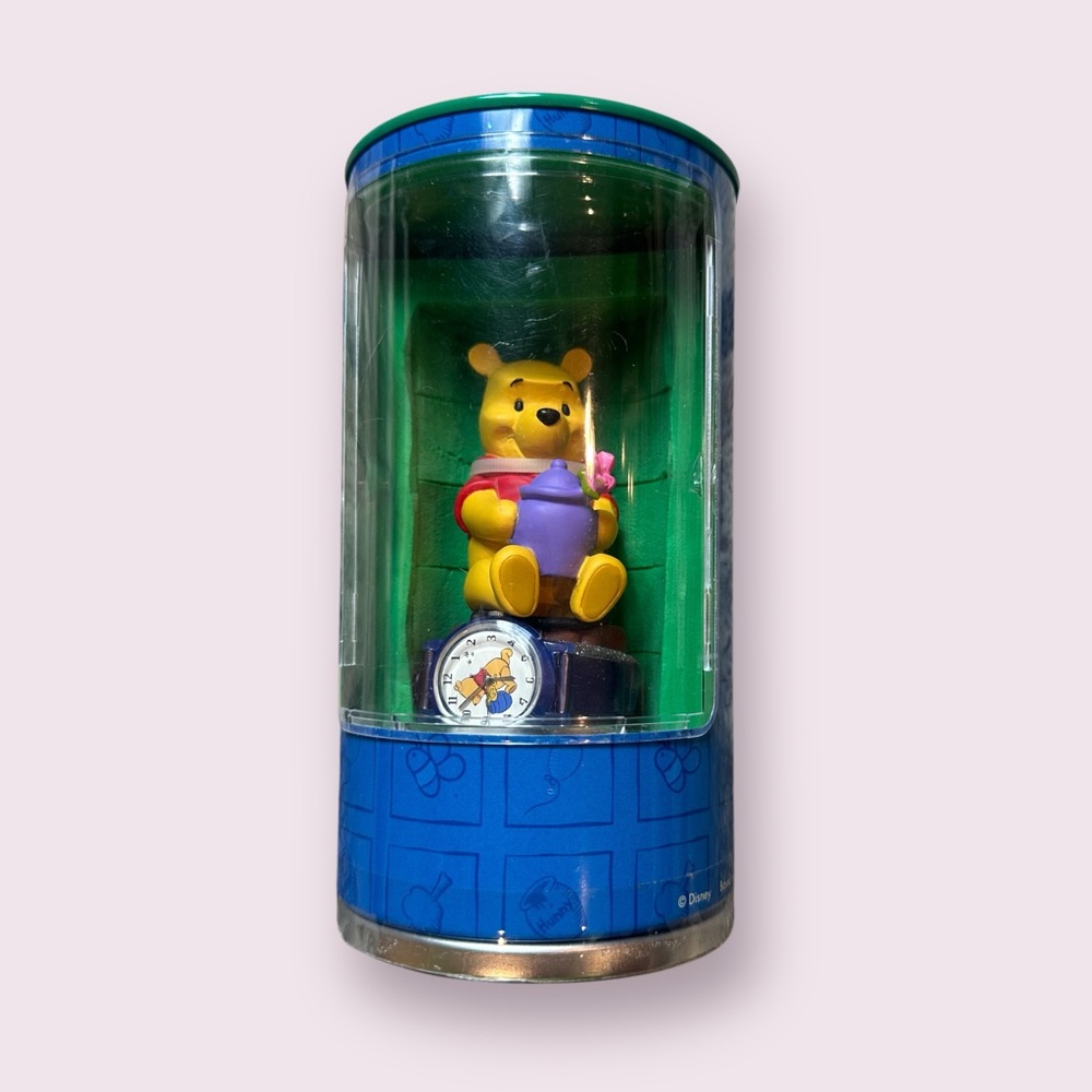 Disney Winnie The Pooh Figurine and Watch In A Can Unopened